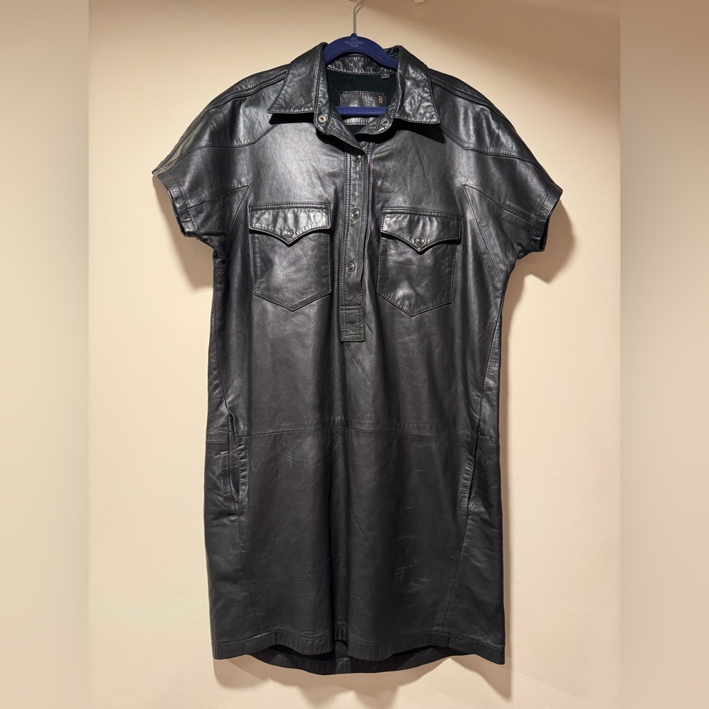 R13 leather cowboy dress